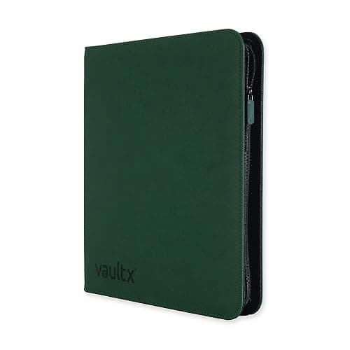 Vault X 12 Pocket Trading Card Zip Binder - 480 cards, Premium Exo-Tec Album Material, 20 Side-Loading Pages, Folder for Collectible Card Games, Sports, TCG (Green) thumbnail 9