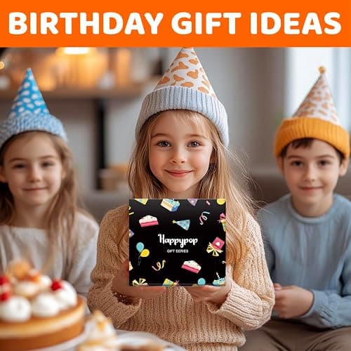 HAPPYPOP Birthday Gifts Ideas for Boys - Socks for Kids Girls Age 5-12 with Greeting Card thumbnail 3