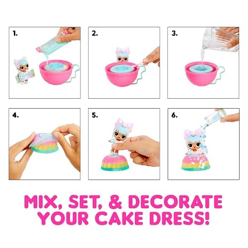 L.O.L. Surprise! Mix & Make Birthday Cake Tots - With Collectible Doll, DIY Cake Dress, Cake Making and Decorating, Ingredients and Glitter Sprinkles - Cake Dress Doll - Great for Girls Ages 3+ thumbnail 5