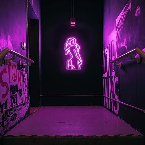 Wanxing Lady Back Neon Licht Sexy Lady Neon Schild für Wand Dekor Rosa Led Schild mit USB-betrieben für Schlafzimmer, Mädchen Zimmer, Wohnkultur, Mann Höhle thumbnail 6