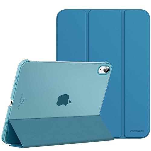 MoKo for iPad (A16) 11th Generation Case 11 Inch 2025,iPad 10th Generation Case 10.9 Inch 2022,Slim Stand Hard PC Translucent Back Shell Smart Cover,Support Touch ID,Auto Wake/Sleep, Peacock Teal Blue - Image 1