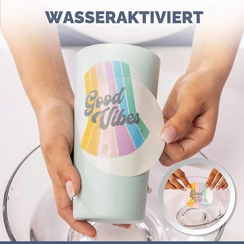 Hayes Paper, Wasserschiebefolie, Aufkleberpapier, TINTENSTRAHL TRANSPARENT, 20 Seiten Erstklassiges Waterslide Wassertransferpapier, Durchsichtig, Bedruckbare Decalfolie, Klebefolie, A4-Größe thumbnail 2