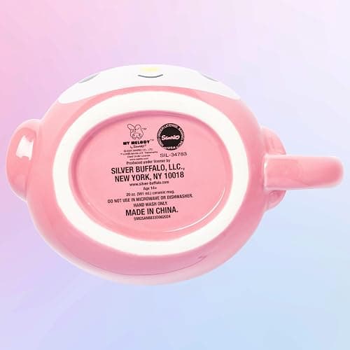 Silver Buffalo Sanrio Hello Kitty and My Melody, 3D Sculpted Mug, 20oz | Hello Kitty and Friends, Ceramic, 0.59 Liters thumbnail 8
