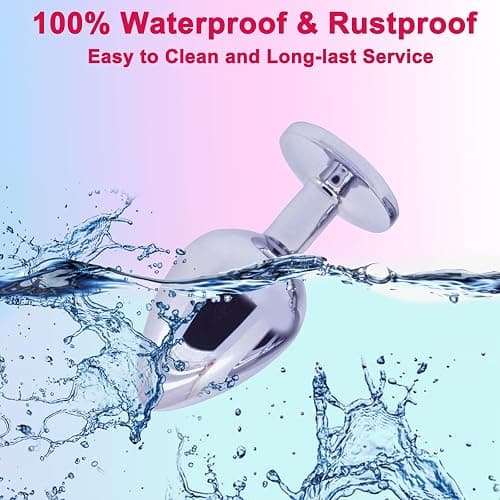3 PCS Butt Plug, Stainless Steel Anal Plug in 3 Sizes, Anal Sex Toys for Men Women, Non-Slip Butt Plug Set Washable Rustproof for Gay Couples (7cm 8.2cm 9cm) (Pink) thumbnail 4