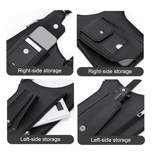 Under Arm Shoulder Bag for Men-Premium Leather Adjustable Underarm Shoulder Bag Water Resistant Anti-Theft Hidden Storage with Double for Men, Women Leather Armor thumbnail 5