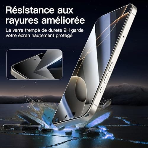 Verre Trempé Anti-Espion pour iPhone 17 thumbnail 6