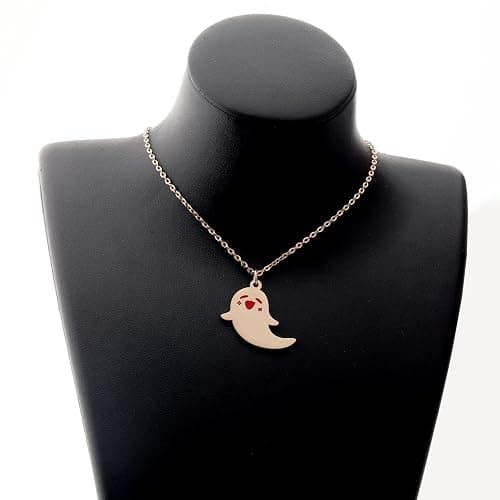 WUSUANED Cute Ghost Necklace Hu Tao Ghost Shape Jewelry Genshin Halloween Cosplay Gifts For Game Anime Lovers thumbnail 6