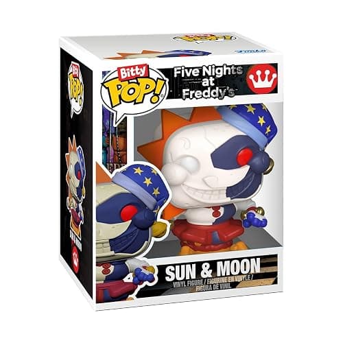 Funko Pop! Bitty 4pk: Five Nights at Freddy's - Withered Golden Freddy, Marionette, Lolbit, & Sun/Moon - 1 in 6 Chance for Eclipse - 0.9 Inch (2.2 Cm) Collectable - Stackable Display Shelf Included thumbnail 6