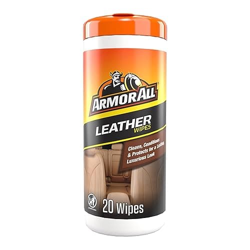 Armor All Interior Cleaner Car Leather Wipes by , For Cleaning Cars, Trucks and Motorcycles, 20 Count - Image 1