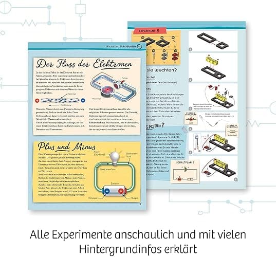 KOSMOS 620707 Electro Power – Einstieg in die Welt der Elektrizität, Amazon Exklusiv, Technik Experimentierkasten für Kinder ab 8 Jahre, Elektronik Baukasten mit 5 motorisierten Modellen thumbnail 5