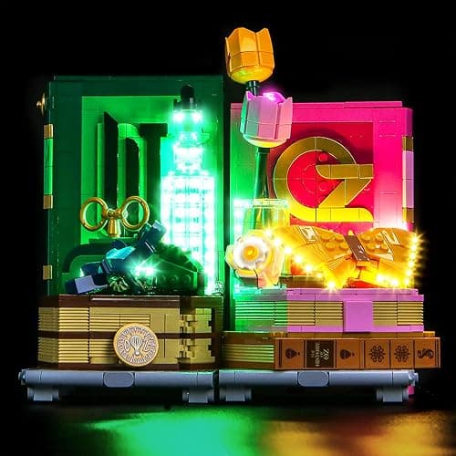 LocoLee Light kit Compatible with Lego 75691 Wicked Glinda & Elphaba Bookends - No Model Only Light, LED Lighting Accessories Compatible with Lego Wicked Set 75691 thumbnail 5