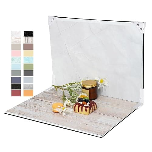 Yoocheese Photo Backdrop for Product Photography, 16.5×11.7in Compact Kit | Tabletop photography for food, jewelry and small products. Designed for UGC creators, online sellers and small businesses. - Image 1