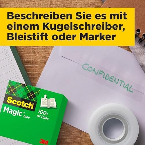 Scotch Schwarzer Schuh-Tischabroller + Scotch Magic Klebeband, 1 Rolle, 19 mm x 8,89 m thumbnail 5