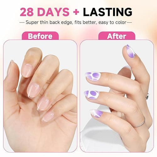 UNA GELLA Extra Short Almond Nail Tips, 312pcs XS Short Almond Gel Nail Tips Pre-Shaped Half Matte Full Cover No Need File Soft Gel Clear Fake Nails for Nails Extension Home DIY Salon 12 Sizes thumbnail 3