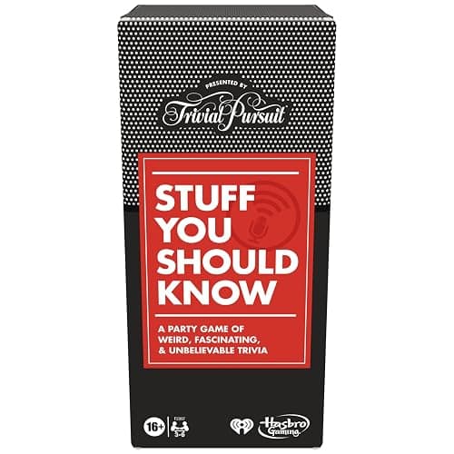 Hasbro Gaming Trivial Pursuit Game: Stuff You Should Know Edition, Trivia Questions Inspired by The Stuff You Should Know Podcast, Game for Ages 16 and Up - Image 1