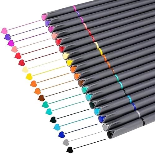 iBayam Journal Planner Fineliner Pens Fine Point 0.38mm, Cute School office | 18 Vibrant Colors, Smooth Writing, Art Markers for Bullet Journaling Note-taking Scrapbooking Calendar, Drawing Sketching Pen - Image 1
