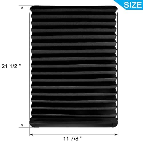 RV Thin Pleated Shade Replacement Compatible with Lippert Prepped Entry Doors/Thin Shade Ready Lippert Entry Door,12” x 21” RV Window Blinds for Camper Travel Trailers thumbnail 5