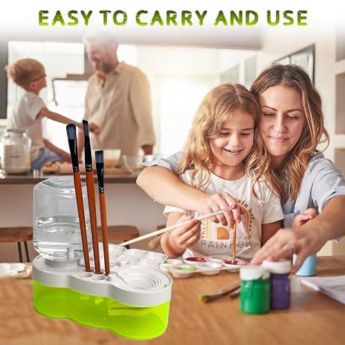 2025 Multifunctional Paint Brush Cleaner Brush rinse cup: Acrylic Paint brush cleaner tool Paint water cup Paint Water Dispenser Paint Brush Washer paint brushes for kids paint station art supplies thumbnail 2