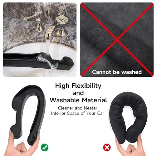Givifive Car Seat Gap Filler Set of 2, Soft Foam Multifunctional Seat Side Gap Filler with Organizer & Hook Function, 3in1 Gap Stopper Universal Fit Car SUV Truck Fill The Gap Between Seat & Console thumbnail 8