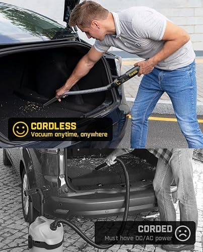 Fanttik Slim V8 Mate Cordless Car Vacuum Suction Power 12000Pa, Portable Mini Vacuum with Flexible Hose and Pet Brush, Type-C Charge, Portable for Car, Office Desk, Keyboards, Gray thumbnail 4