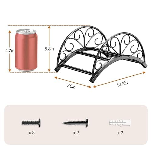 Josmimic Wall Mounted Hose Holder - Metal Water Hose Holder - Hose Hanger Hose Hook for Water Hose Extension Cords Vacuum Hose. thumbnail 3