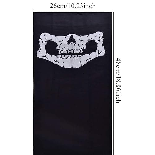 ZKSM 3Pcs Breathable Face Masks Skull Mask Seamless Balaclava Mask Headwear Scarf thumbnail 4