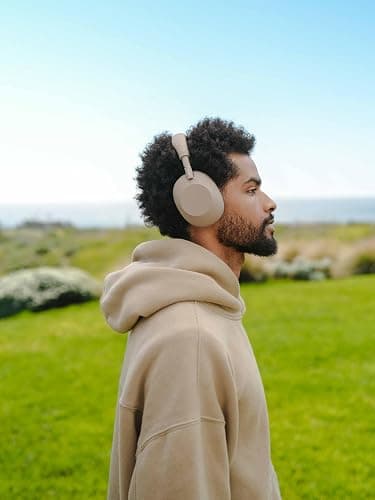 Sony WH-1000XM6 The Best Noise Cancelling Wireless Headphones, Sandstone | HD NC Processor QN3, 12 Microphones, Adaptive NC Optimizer, Mastered by Engineers, Studio-Quality, Up to 30 Hrs of Battery thumbnail 20