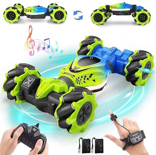 Dysaim Gesture RC Car Hand Controlled Stunt Car for 6-12 yr Boys Girls, 2.4GHz Remote Control Gesture Sensor Toy Drift Twist with Light Music for Kids Birthday Xmas Gift - Image 1
