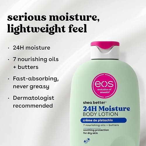 eos Shea Better Body Lotion- Crème de Pistachio, Natural Shea, 16 fl oz thumbnail 5