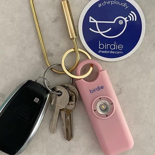She’s Birdie–The Original Personal Safety Alarm for Women by Women–Loud Siren, Strobe Light and Key Chain in a Variety of Colors (Blossom) thumbnail 7