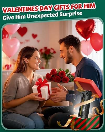 Coquimbo Mens Valentines Day Tool Gifts for Him Boyfriend Husband, Rechargeable LED Work Light BBQ Grill with Magnetic Base Hook, 360° Rotate Mechanic Flashlight Dad Birthday Gifts (2 Pack Black) thumbnail 2