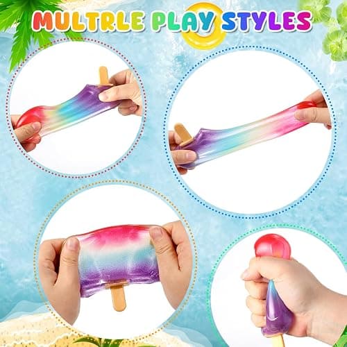 DITUFIDGTS Popsicle Squishy Sugar Ice Cream Squishies Squeeze Toys | slow rising texture,leakproof structure, soft tactile feel for kids teens adults travel,office study & summer classroom prize thumbnail 4