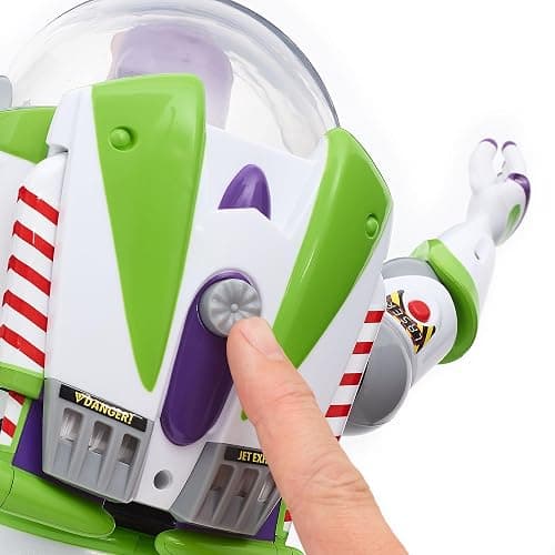 Disney Store Action Figure Interattiva Parlante di Buzz Lightyear, Toy Story, 36 cm, con Repertorio di 15 Frasi in Inglese, Interagisce con Altri Personaggi, dai 3 Anni in su thumbnail 8