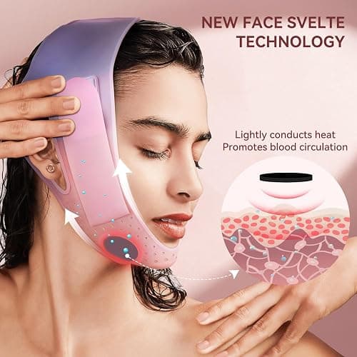 V-Line Mask Chin Up Mask V Shaped Face Mask Chin strap, Soft Silicone Chin Strap V Line Lifting Mask for Women,Jaw Exerciser thumbnail 4