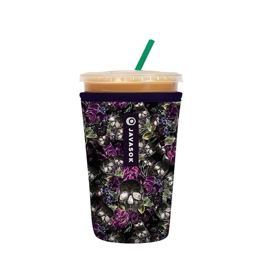 Sok It JavaSok Iced Coffee & Cold Soda Insulated Neoprene Cup Sleeve (After Dark, Medium: 22-28oz) - Image 1