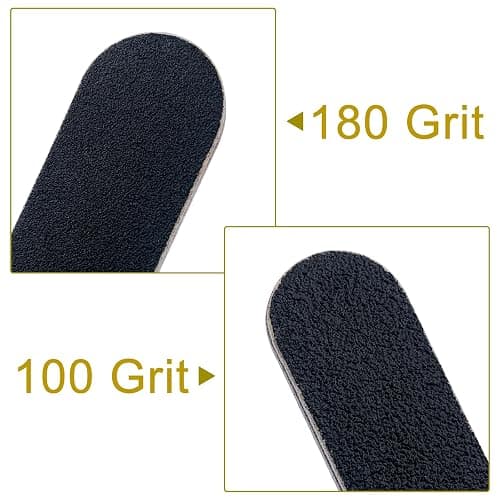 HeeYaa Nail File 10 PCS Professional Double Sided 100/180 Grit Nail Files Emery Board Black Manicure Pedicure Tool and Nail Buffering Files thumbnail 2