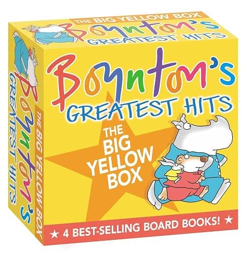 Boynton's Greatest Hits The Big Yellow Box (Boxed Set): The Going to Bed Book; Horns to Toes; Opposites; But Not the Hippopotamus - Image 1