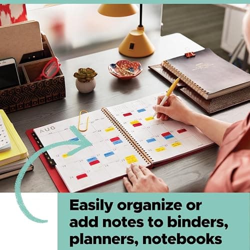 Post-it Flags Combo Pack, 4 On-The-Go Dispensers/Pack, 120 .94 in Wide and 200 .47 in Wide Flags, Assorted Colors (683-XL1) thumbnail 5