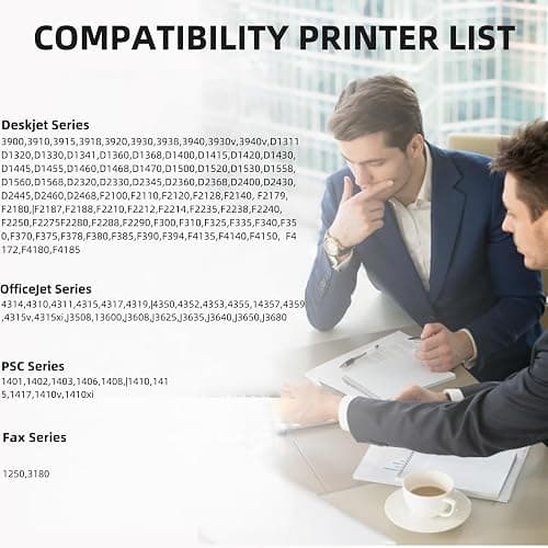 21XL Black Ink cartridges Remanufactured High Yield Ink Cartridge Rep for HP 21XL 21 Compatible with DeskJet D1520 D2345 F4140 F4180 F380 D1320 D1330 Officejet 4315 J3600 J3680 Printer(2 Black) thumbnail 2