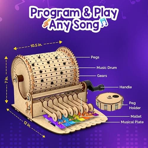 Smartivity DIY Music Machine Toy for Kids 8-14 Years | Create Your Own Music with 7 Preset Songs | STEM Toy | Christmas & Birthday Gift for Girls & Boys 8-14 Years thumbnail 2