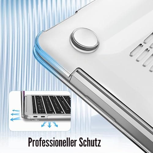 Fintie Hülle kompatibel mit MacBook Air 13 M1 (2018-2020) | A2337(M1)/A2179/A1932, Ultradünne Hartschale Schutzhülle Snap Case, Transparent thumbnail 7