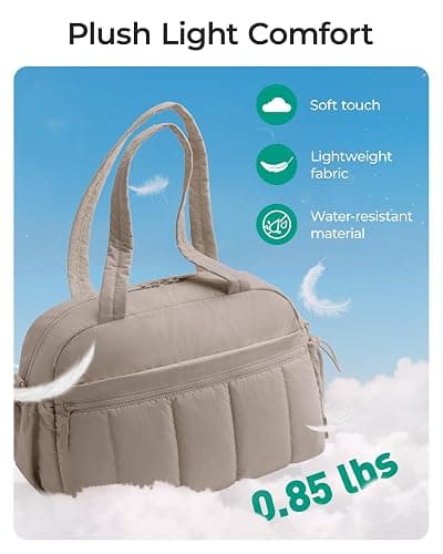 BAGSMART Gym Bag for Women, Duffle Bag for Travel with Wet Pocket, Lightweight Carry on Weekender Duffel, Water Resistant thumbnail 4