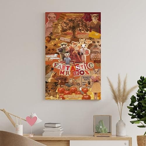 Fantastic Mr Fox Movie Poster 2 Canvas Wall Art For Room Aesthetic And Decor Poster For Bedroom Kitchen Living Room Bathroom Office Decor 08x12inch(20x30cm) Unframe-style thumbnail 7