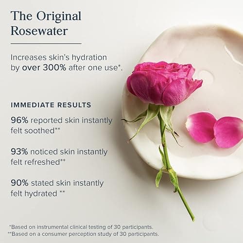 HERITAGE STORE Rosewater - Refreshing Facial Splash for Glowing Skin with Damask Rose - All Skin Types - Rose Water for Face - Made Without Dyes or Alcohol, Hypoallergenic, Vegan, Cruelty Free, 8oz thumbnail 2