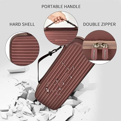 Againmore Stethoscope Case for 3M Littmann Classic III and BP Cuff-Brown | Also Fits Paramed, for FriCARE and for Scienlodic; Layered Pockets Organize Medical Tools, Case Only thumbnail 3