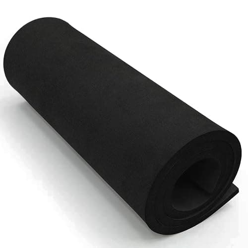 Black Eva Foam Sheet roll,Premium eva Craft Foam 10mm Thick,13.9" x 39", High Density 86kg/m3 for Halloween Cosplay Costume, Crafts, DIY Projects by MEARCOOH - Image 1