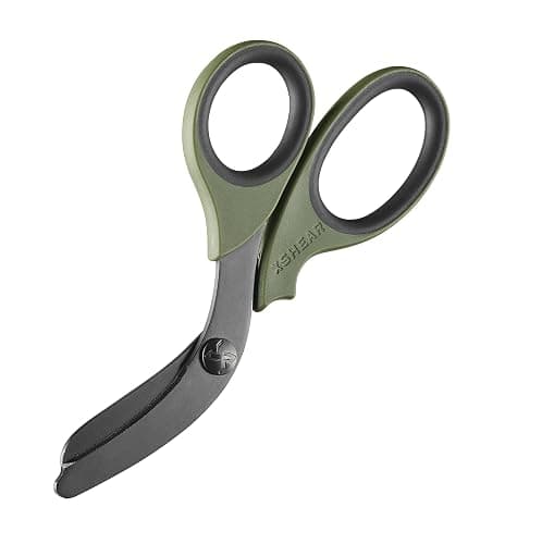 xShear® 7.5” Extreme Duty Trauma Shears - The perfect scissors for the Paramedic, EMT, Nurse or any Emergency Healthcare Provider (Olive Drab Green/Black) - Image 1