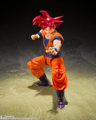 TAMASHII NATIONS - Dragon Ball Super - Super Saiyan God Son Goku -Saiyan God Instilled with The Light of Righteous Hearts- S.H.Figuarts Action Figure thumbnail 3