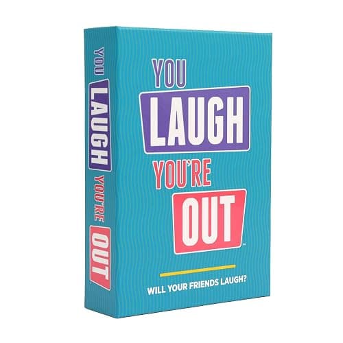 DSS Games You Laugh You're Out [Try Not to Laugh Family Card Game for Adults & Teens | White Elephant Gift for Adults | 125 Prompt Fun Cards for Family Game Nights, Thanksgiving, & Parties Ages 14+] - Image 1