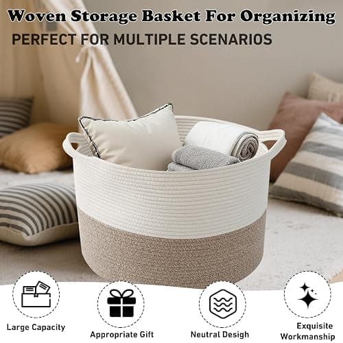 Large Basket for Blankets thumbnail 7